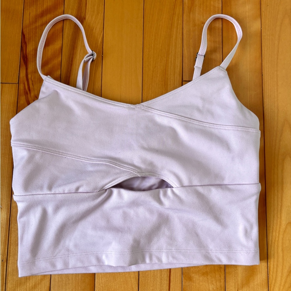 Gilly Hicks Baby Pink Sports Tank with Adjustable Straps